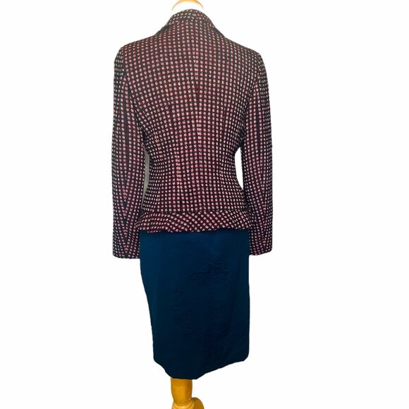 Peggy Jennings Vintage Corduroy Blue Pencil Skirt Sz 10 - Picture 3 of 13